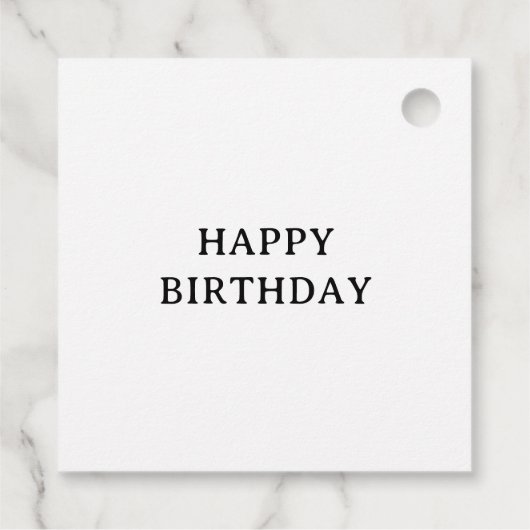 Kleurrijke Paper Collage Art Gift Labels (Achterkant)