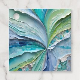 Kleurrijke Paper Collage Art Gift Labels