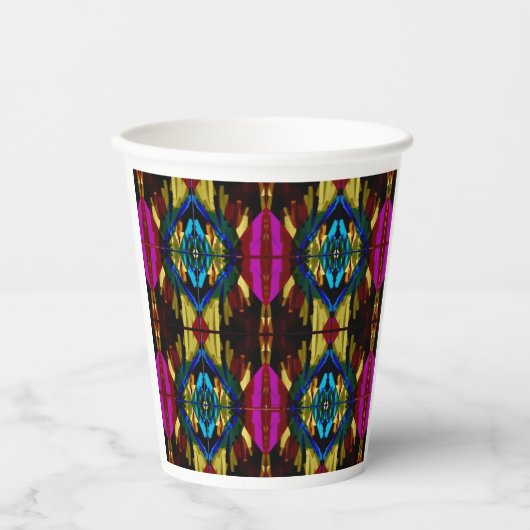 Kleurrijke papieren bekers (Voorkant)