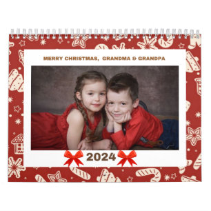 Kleurrijke papieren bomen Kerstmis fotokalender Kalender