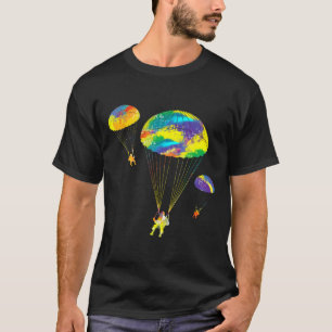 Kleurrijke parachute parachutespringen parachutesp t-shirt