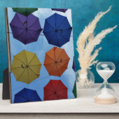 Kleurrijke paraplu fotoplaat (Zijkant)