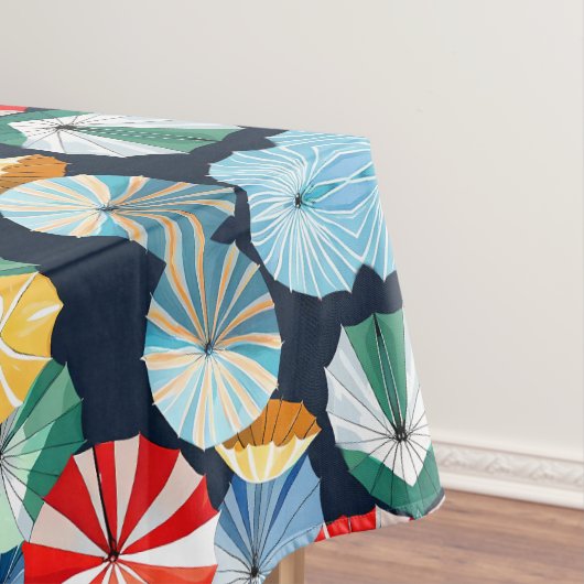 Kleurrijke paraplu tafelkleed (Voorbeeld)