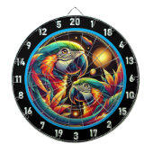 Kleurrijke Parrot Dartboard voor elke gelegenheid Dartbord (Voorkant)