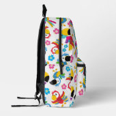 Kleurrijke parrots, tropische parrots, vogels, blo bedrukte rugzak (Links)