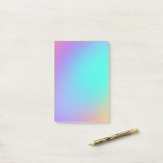 Kleurrijke pasta-gradiënt post-it® notes (Op bureau)