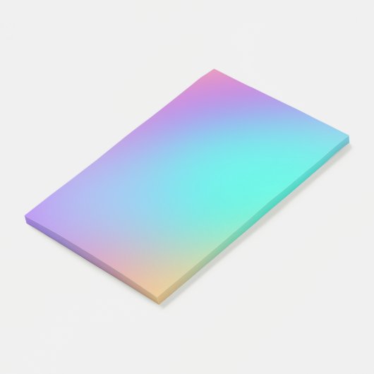 Kleurrijke pasta-gradiënt post-it® notes (Schuin)