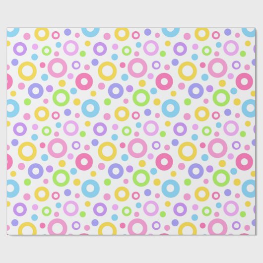 Kleurrijke pasta's cadeaupapier (Vlak)