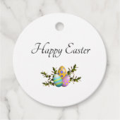 Kleurrijke pasta's Verdroogde paaseieren Bedankjes Labels (Voorkant)