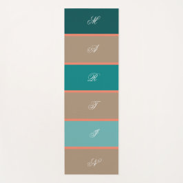 Kleurrijke pasteelregenboogkleuren yogamat