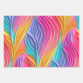 Kleurrijke pastel abstract ontwerppatroon inpakpapier vel (Voorkant 2)