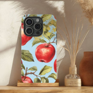 Kleurrijke Pastel Blauw, Rood en Goud Appelfruit