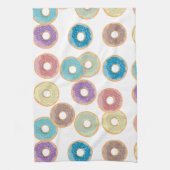 Kleurrijke Pastel Donuts & Sprinkles Patroon Theedoek (Verticaal)