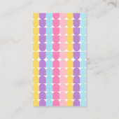 Kleurrijke Pastel Ice Cream Sundae Baby shower Informatiekaartje (Achterkant)