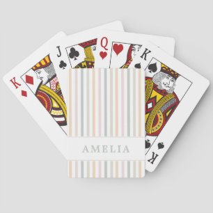 Kleurrijke Pastel Regenboog Modern Pokerkaarten