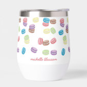 Kleurrijke Pastel Waterverf Franse Macarons (Links)