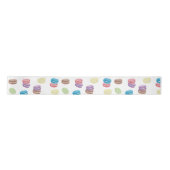 Kleurrijke Pastel Waterverf Franse Macarons Lint (Voorkant)
