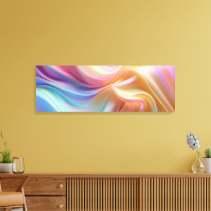 Kleurrijke Pastel Zijde Canvas Afdruk