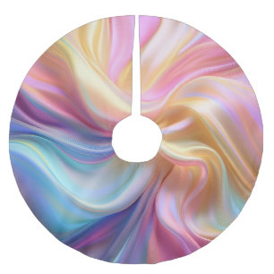 Kleurrijke Pastel Zijde Kerstboom Rok