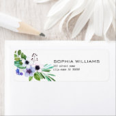 Kleurrijke pasteltinten boeket etiket (Insitu)