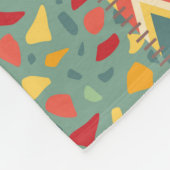 Kleurrijke patchwork: abstracte naadloze ornamente fleece deken (Hoek)