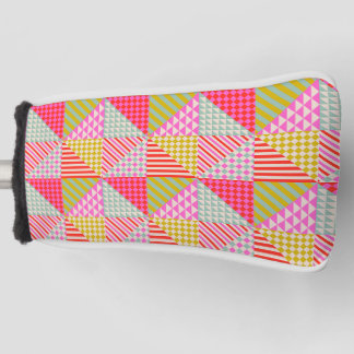 Kleurrijke Patchwork Golf Putter Hoes Golfheadcover