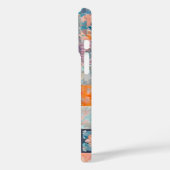 Kleurrijke Patchwork Quilt Art iPhone Case (Achterkant / Links)