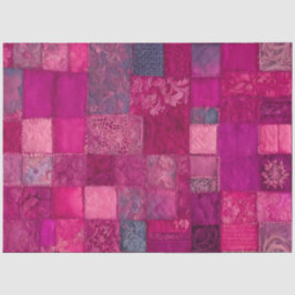 Kleurrijke Patchwork Quilt Art Tissue Papier