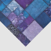 Kleurrijke Patchwork Quilt Art Tissue Papier (Detail)