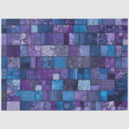 Kleurrijke Patchwork Quilt Art Tissue Papier