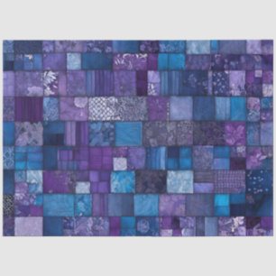 Kleurrijke Patchwork Quilt Art Tissue Papier