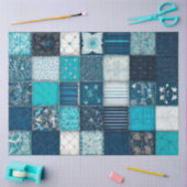 Kleurrijke Patchwork Quilt Art Tissue Papier (Craft)