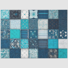 Kleurrijke Patchwork Quilt Art Tissue Papier