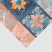 Kleurrijke Patchwork Quilt Art Tissue Papier (Detail)