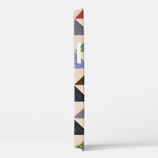 Kleurrijke Patchwork Quilt: Bloemtextuur. Case-Mate iPhone Case (Achterkant / Rechts)