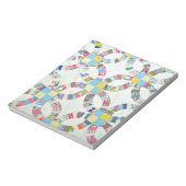 Kleurrijke patchwork quilt notitieblok (Gedraaid)