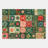 Kleurrijke Patchwork Quilt Wrapping Paper Sheets (Voorkant 3)