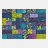 Kleurrijke Patchwork Quilt Wrapping Paper Sheets (Voorkant)