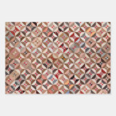 Kleurrijke  patchwork Quilts Stijlvol Inpakpapier Vel (Voorkant 3)