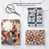 Kleurrijke  patchwork Quilts Stijlvol Inpakpapier Vel