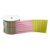 Kleurrijke Patchwork Stripes Scandinavisch patroon Lint (Spoel)