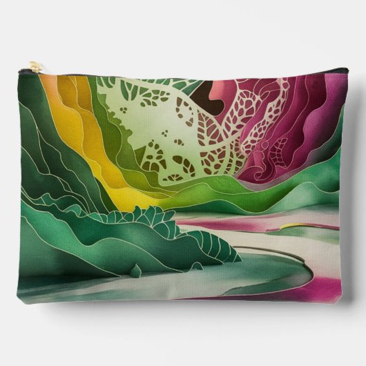 Kleurrijke Pathway Accessoirezak Handtas (Voorkant)