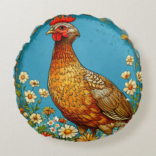 Kleurrijke patrijs vogel platteland natuur rond kussen