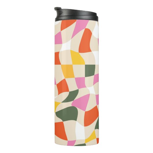 Kleurrijke Patronen: Infuseer Levendigheid en Stij Thermosbeker (Geroteerd rechts)