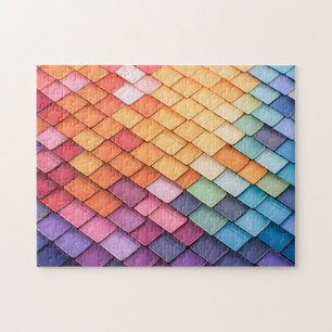 Kleurrijke Patroon Art Fotopuzzels Brick Internet Legpuzzel