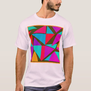 Kleurrijke Patroon Plezier T-shirt