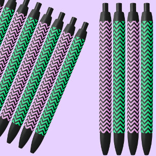 Kleurrijke patroon zwarte inktpen inkt pen