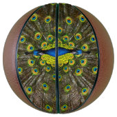 Kleurrijke pauw basketbal (Verticaal)