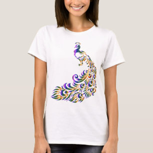 Kleurrijke Pauw T-shirt