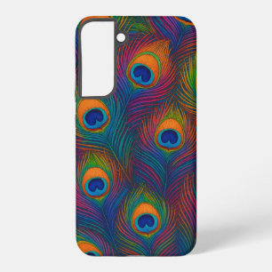 Kleurrijke Pauwveren Samsung Galaxy Hoesje